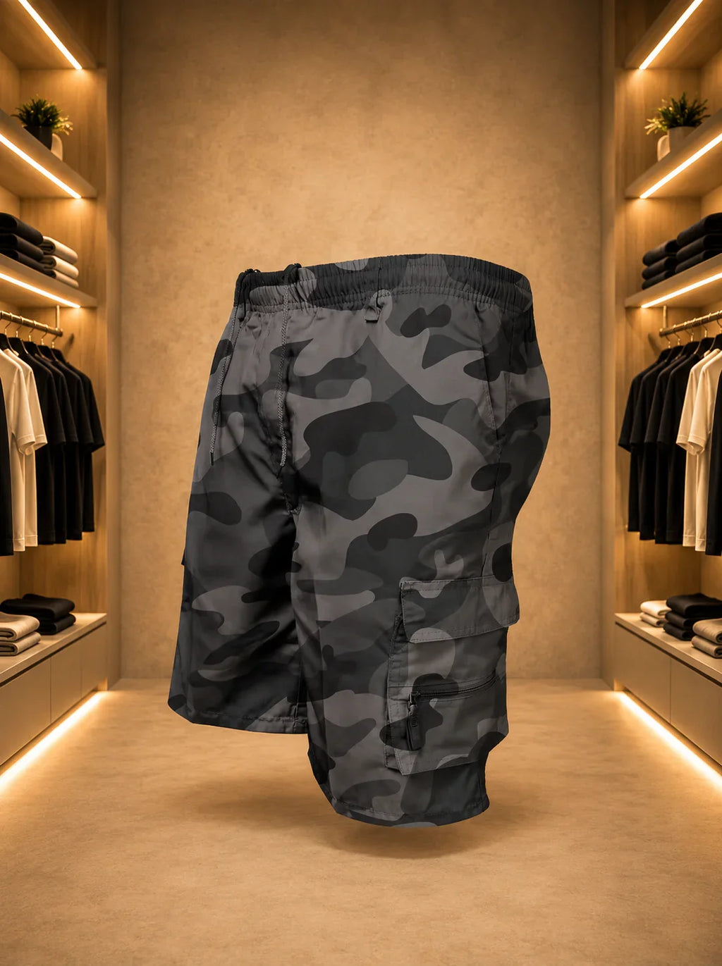 Pantalones cortos tácticos militares.