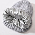Gorro acogedor de satén de seda