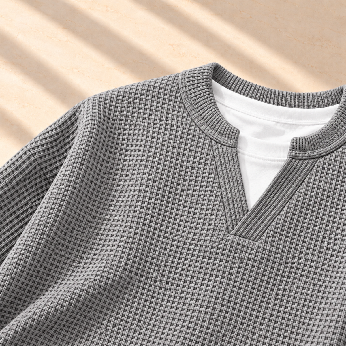 Jersey Waffle Efecto Camiseta